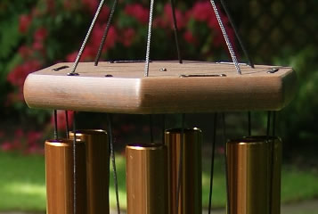 Carillons éoliens pour l'extérieur, carillons éoliens commémoratifs 38 « carillons  éoliens sonorités profondes avec 6 tubes accordés tonalités mélodiques  apaisantes Cadeaux de sympathie pour maman décor de jardin
