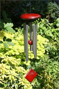 Carillon à vent Woodstock Chimes - Orion argenté - 76cm