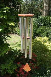 Carillon &#233;olien Nature&#39;s Melody argent&#233;, 107 cm