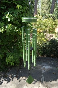 Carillon éolien Chorus, 102 cm, vert pastel