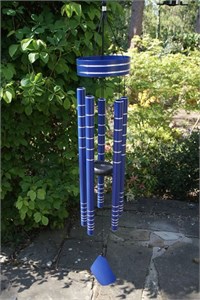 Carillon éolien Chorus, 102 cm bleu cobalt