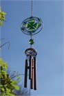 Carillon &#233;olien avec tr&#232;fle &#224; quatre feuilles