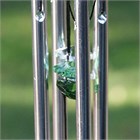 Petit carillon &#233;olien avec cristaux verts