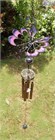 Carillon &#233;olien avec papillon rose et lilas
