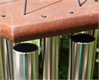Carillon &#233;olien Nature&#39;s Melody argent&#233;, 107 cm