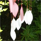 Spirale de feuilles, fleur de cerisier