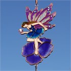 Carillon &#233;olien avec f&#233;e et une pens&#233;e violette