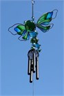 Carillon &#233;olien avec une libellule bleue et verte