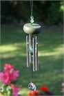 Petit carillon &#233;olien avec cristaux verts
