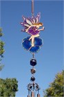 Carillon &#233;olien avec f&#233;e et une pens&#233;e bleue