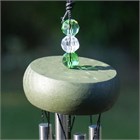 Petit carillon &#233;olien avec cristaux verts