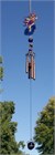 Carillon &#233;olien avec f&#233;e et une pens&#233;e bleue